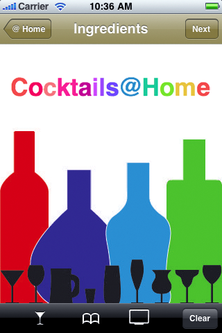 Cocktails@Home Splash Screen